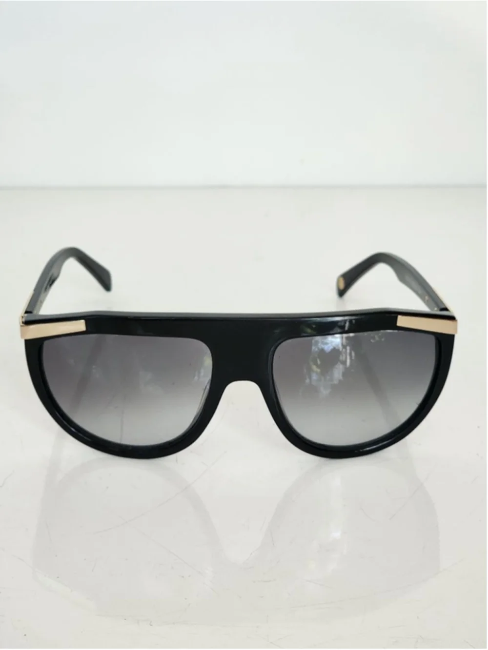 BALMAIN BL2114 Black Gold Gradient Sunglasses 57‎ mm